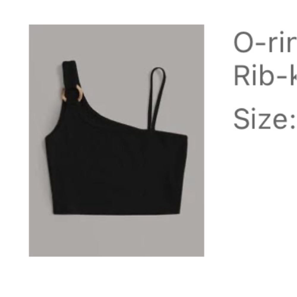 Cropped One Shoulder Top